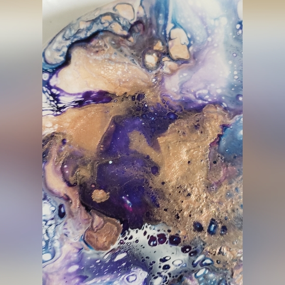 4"Original Acrylic Pour Coasters set of 4 - Picture 5 of 5